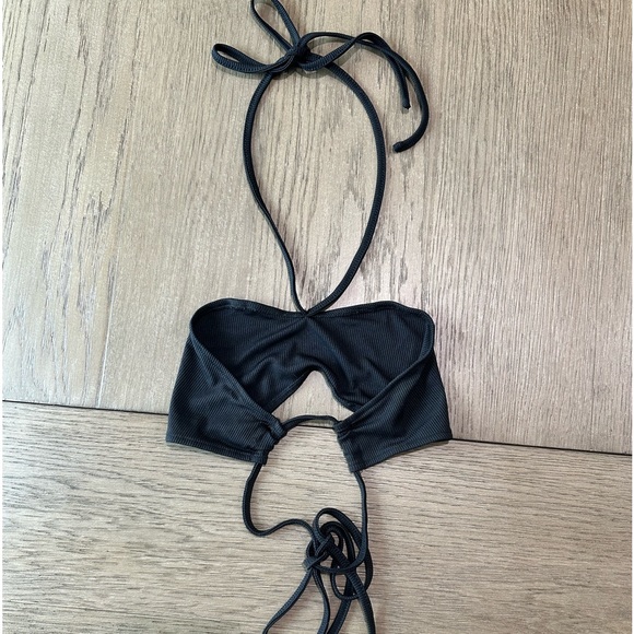 Bundle of 2 SHEIN Black Halter Crop Bra Top and White Tube Bra Top Size Small - Picture 12 of 12